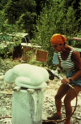 Working on Child Pose at Marble-Marble